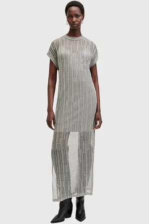AllSaints Giana Dress Silver