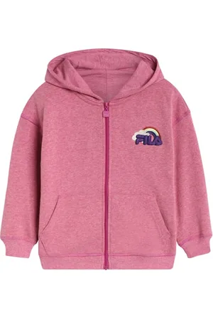 Fila Calw Oversized Zip Hoodie Purple Orchid Melange
