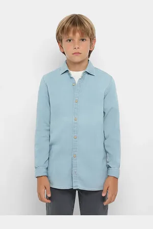 SCALPERS Nos Fancy Denim Shirt Kids Denim