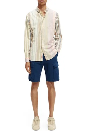 Scotch&Soda Regular-fit Organic Cotton Striped Oxford Shirt Combo C