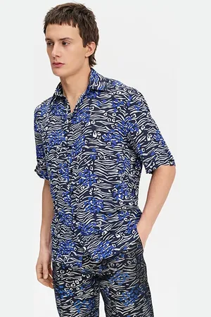 Marcell Von Berlin Printed Short-sleeve Shirt Wild Print Gray
