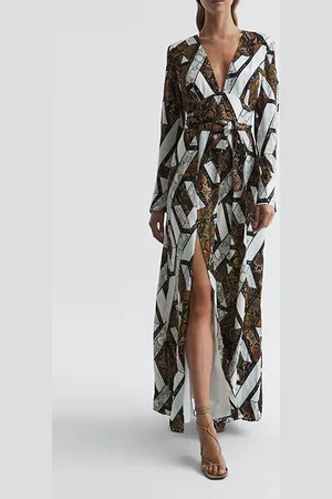 Reiss Loren Maxi Dress Brown