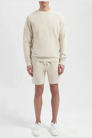 Wahts Sullivan | Jersey PiquÉ Crewneck Sweater White Sand