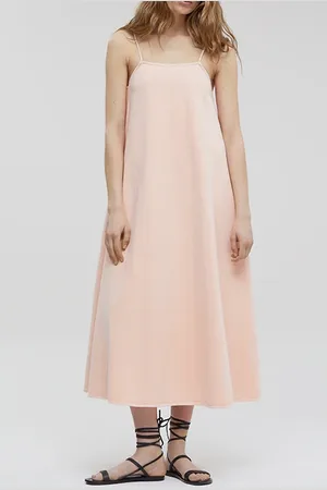 Closed Women Strap Denim Dress Wild Rose