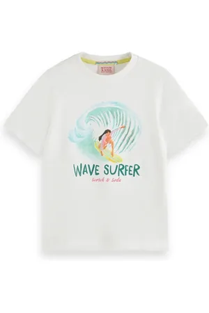 Scotch&Soda Regular-fit Cotton-in-conversion T-shirt White