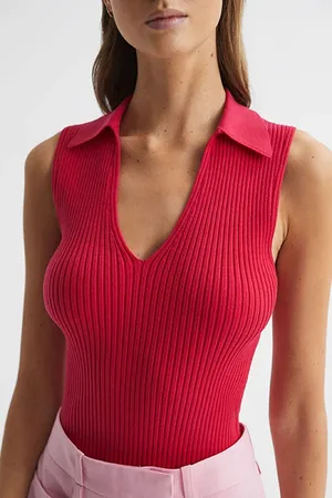 Reiss Izzie Tank Top Cami Pink