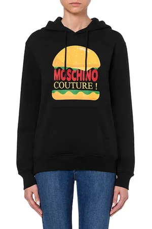 Moschino Hamburger Hoodie Black