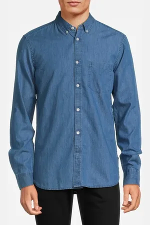 French Connection Denim Ls Mid Wash