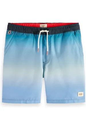 Scotch&Soda Mid Length -gradient Printed Swimshort Turquoise Gradient