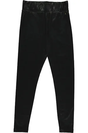 Sandwich Leather-look Leggings Almost Black