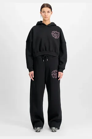 Alpha Industries Logo Hoodie Black