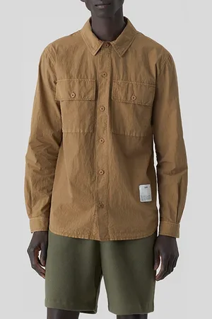 Closed Utility Shirt W/ Elbow Patches Shirts & Blouses Nutmeg