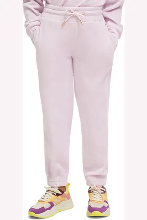 Scotch&Soda Relaxed-fit Corduroy Sweatpants Disco Pink Melange