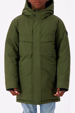Black Bananas Parka Jacket Green