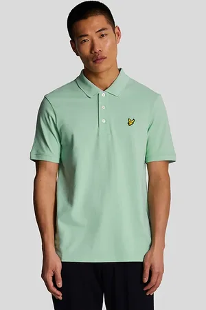 Lyle & Scott Plain Polo Shirt Turquoise Shadow