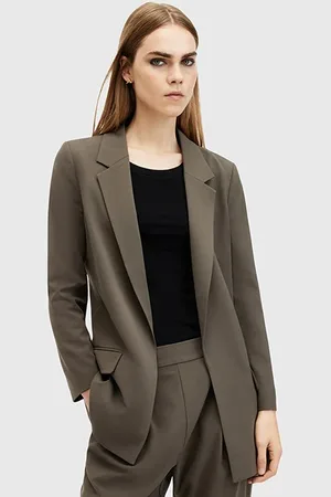 AllSaints Aleida Tri Blazer Tarmac Green