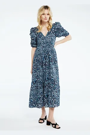 Fabienne Chapot Flore Dress Tasty Teal/cream Whi