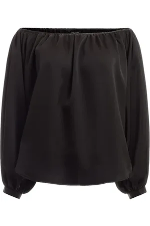 Guess GUESS Candice Off Shoulder Jet Black Blouse