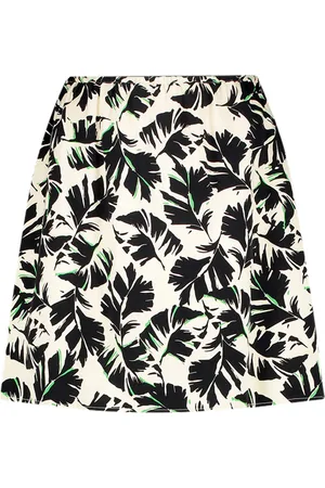 ANOTHER LABEL Fleurine Leaf Skirt Fern Green Leaf