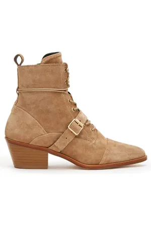 AllSaints Katy Boot Cognac Sand