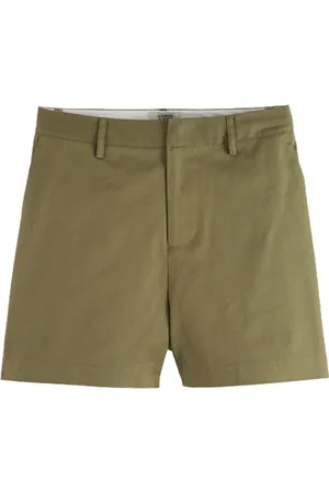 Scotch&Soda High Rise Chino Shorts Olive Green