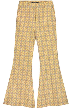 Daily paper Yellow Check Kacy Pants