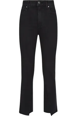 Paige Hoxton Slim Crop Twisted Seam Nightfall Noir