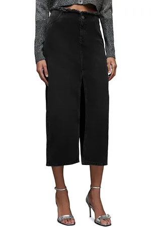 AllSaints Cyra Maxi Skirt Washed Black