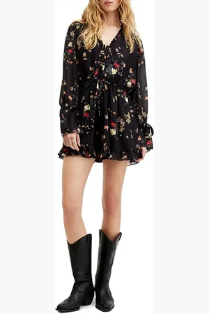 AllSaints Daria Kora Playsuit Black