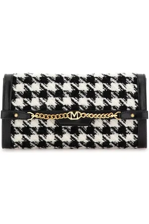 Guess GUESS Kelly Clutch Pied Poule Bag Black/