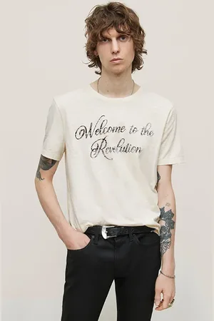 John Varvatos Ss Crew Neck - Revolution Ecru