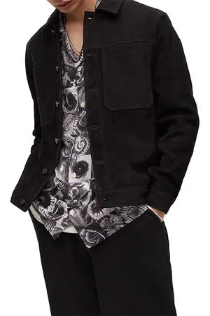 AllSaints Zen Trucker Jacket Black