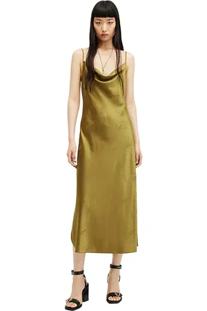 AllSaints Hadley Jacq Dress Sap Green