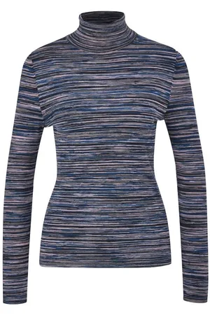 QS by s.Oliver Pullover Longsleeve, Turtleneck Grey/black
