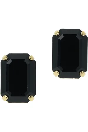 Otazu Lady Di Earrings Jet Black