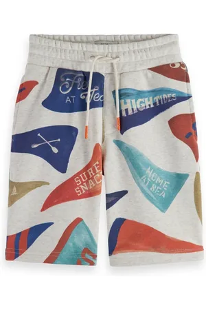 Scotch&Soda Mid-length - All-over Printed Shorts Flag Print