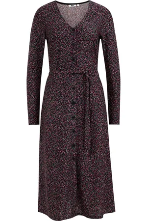 WE Fashion Dress Midi Moss Green