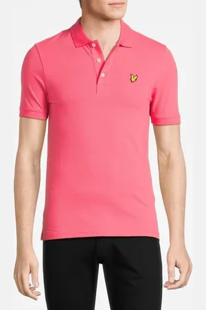 Lyle & Scott Plain Polo Shirt Electric Pink