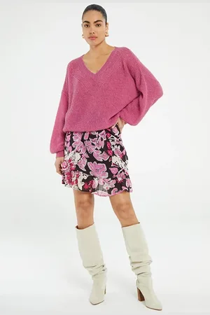 Fabienne Chapot Lulu Skirt Antra/bubble Gum Pin