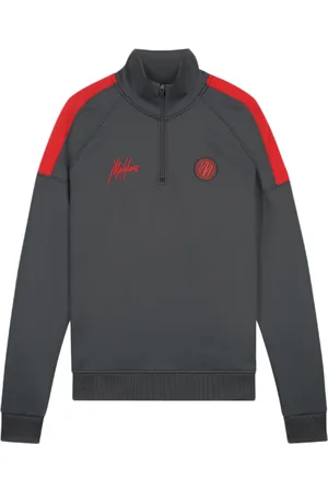 Malelions Sport Striker Quarterzip Antra/red