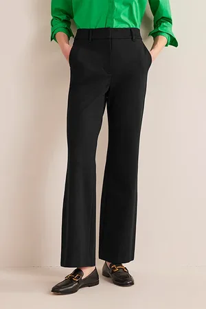 Boden Hampshire Flared Trousers Black