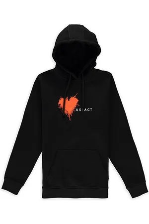 Aspact Heart Hoodie Black/orange