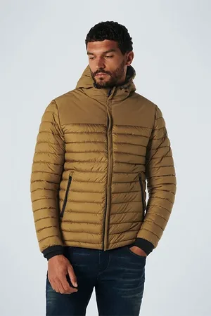 No Excess Jacket Hooded Short Fit Padded Mix Light Moss