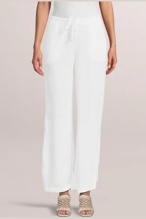 Bella Dahl Side Slit Wide Leg White