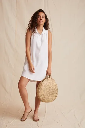 Bella Dahl Sleeveless A-line Dress White