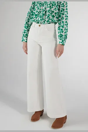 ICODE Ecru Flared Jeans