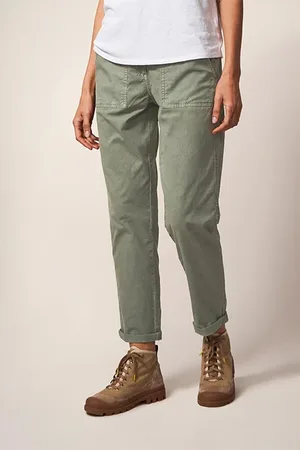 White Stuff Twister Chino Trouser Mid Green