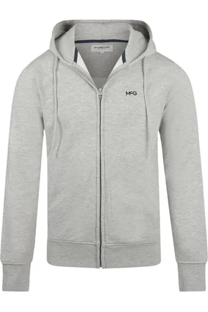 McGregor Essential Hooded Zip Thru Medium Grey Melange