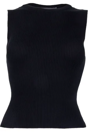 French Connection Rib Tank Black
