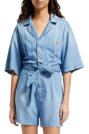Scotch&Soda Short Sleeve Playsuit – Sea Shells Sea Shells